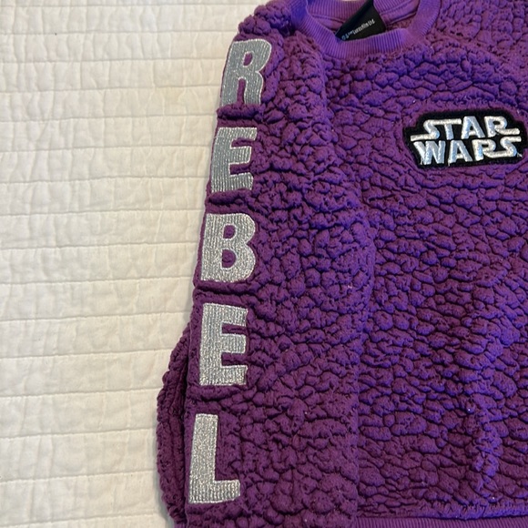 Star Wars Girls Purple Sweatshirt - Picture 4 of 6